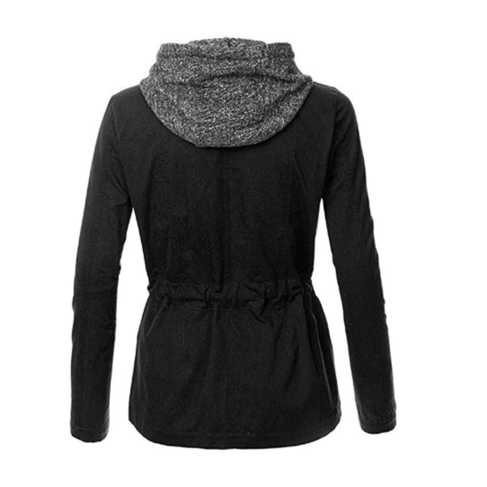 π₯Women's Zip Up Military Anorak Hooded Jacket - Picture 3 of 3